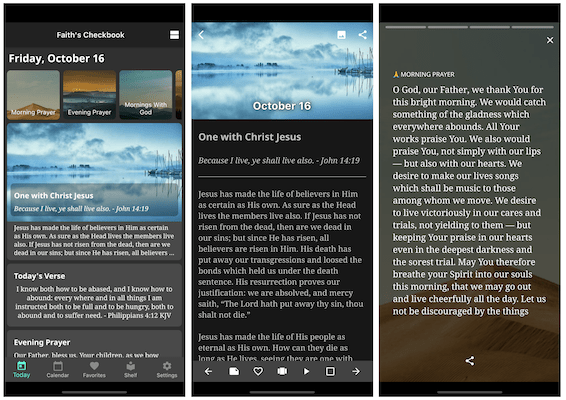 Daily Devotional App on iPhone 11